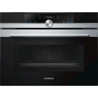 Siemens CM633GBS1 four 45 L Acier inoxydable Noir/Argent, Moyenne, Four électrique, 45 L, 45 L, 1000 W, Intégré (placement)