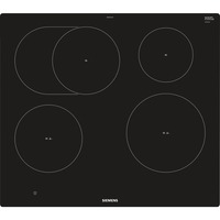 Siemens EH601LFC1E plaque Noir Intégré (placement) Plaque avec zone à induction 4 zone(s), Plaque de cuisson séparée Noir, Noir, Intégré (placement), Plaque avec zone à induction, Verre-céramique, 4 zone(s), 4 zone(s)