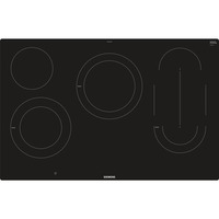 Siemens ET801LMP1D plaque Noir Intégré (placement) Céramique 5 zone(s), Plaque de cuisson séparée Noir, Noir, Intégré (placement), Céramique, Verre-céramique, 5 zone(s), 5 zone(s)