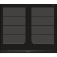 Siemens EX675LXC1E plaque Noir, Acier inoxydable Intégré (placement) Plaque avec zone à induction 4 zone(s), Plaque de cuisson séparée Noir, Noir, Acier inoxydable, Intégré (placement), Plaque avec zone à induction, Verre-céramique, 4 zone(s), 4 zone(s)