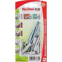 fischer UX 6x35 R S K, Cheville Gris clair