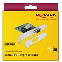 DeLOCK 89948 carte et adaptateur d'interfaces Interne RS-232 PCIe, RS-232, Vert, Chine, ASIX AX99100, 256 o