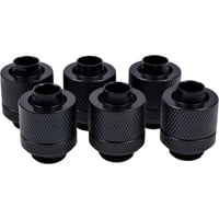 Alphacool Eiszapfen 13/10mm Compression fitting, Connexion Noir, 6 pièces