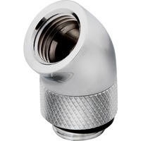 Corsair Hydro X Series 45° Rotary Adaptateur, Connexion Chrome, 2 pièces