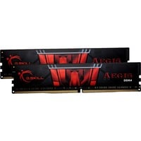 G.Skill D416Go 2800-17 AEGIS K2 GSK, Mémoire vive Noir, 16 Go, 2 x 8 Go, DDR4, 2800 MHz, 288-pin DIMM