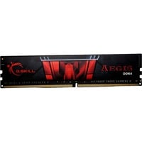 G.Skill D4 4Go 2133-15 AEGIS, Mémoire vive 4 Go, 1 x 4 Go, DDR4, 2133 MHz, 288-pin DIMM, Noir, Rouge