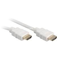 Sharkoon Câble HDMI haute vitesse avec Ethernet Blanc, 1 Mètre