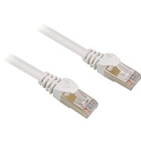 Sharkoon Câble RJ45  Cat.6 SFTP Blanc, 50 cm