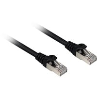 Sharkoon RJ45 Cat.6a S/FTP LSOH, Câble Noir, 0,5 m