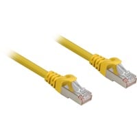 Sharkoon RJ45 Cat.6a S/FTP LSOH, Câble Jaune, 0,5 m