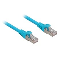 Sharkoon RJ45 Cat.6a S/FTP LSOH, Câble Bleu, 0,5 m