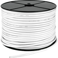 goobay Câble de raccordement RJ-45 F/UTP Cat.5e Gris, 100 mètres, Rouleau de câble, Flexible