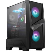 MSI MAG FORGE 100R  boîtier midi tower Noir | 2x USB-A | RGB | Window