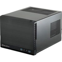 SilverStone SG13 Mini Tower Noir, boîtier pc Noir | 2x USB-A