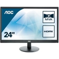 AOC M2470SWH LED display 59,9 cm (23.6") 1920 x 1080 pixels Full HD Noir Moniteur  Noir, 59,9 cm (23.6"), 1920 x 1080 pixels, Full HD, LED, 5 ms, Noir