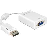 DeLOCK DisplayPort 1.2 > VGA, Adaptateur Blanc, 0,22 mètres