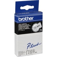 Brother 9mm Ruban pour étiqueteuse 1 pièce(s), TC, Noir sur transparent, Brother PT2000, PT3000, PT500, PT5000, PT8E, 9 mm, 7,7 m