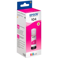 Epson 104 EcoTank Magenta ink bottle, Encre Magenta, Epson, EcoTank ET-4700 EcoTank ET-2726 EcoTank ET-2720 EcoTank ET-2715 EcoTank ET-2714 EcoTank ET-2712..., 65 ml, Jet d'encre, Multicolore