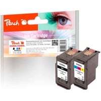 Peach 0F319026 cartouche d'encre Noir, Cyan, Magenta, Jaune 17 ml, 18 ml, 585 pages, 545 pages, Multi pack