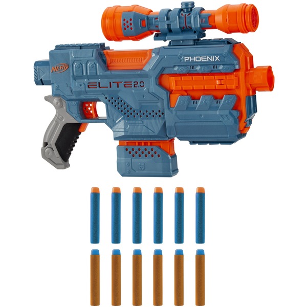 Chargeur 12 fléchettes Orange pour Nerf N-strike Elite Blaster - Jouet pour  enfant de 8 ans et plus