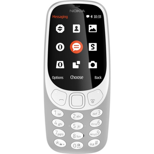 Nokia 3310 6 1 Cm 2 4 Gris Telephone Numerique Mobile Gris Barre 6 1 Cm 2 4