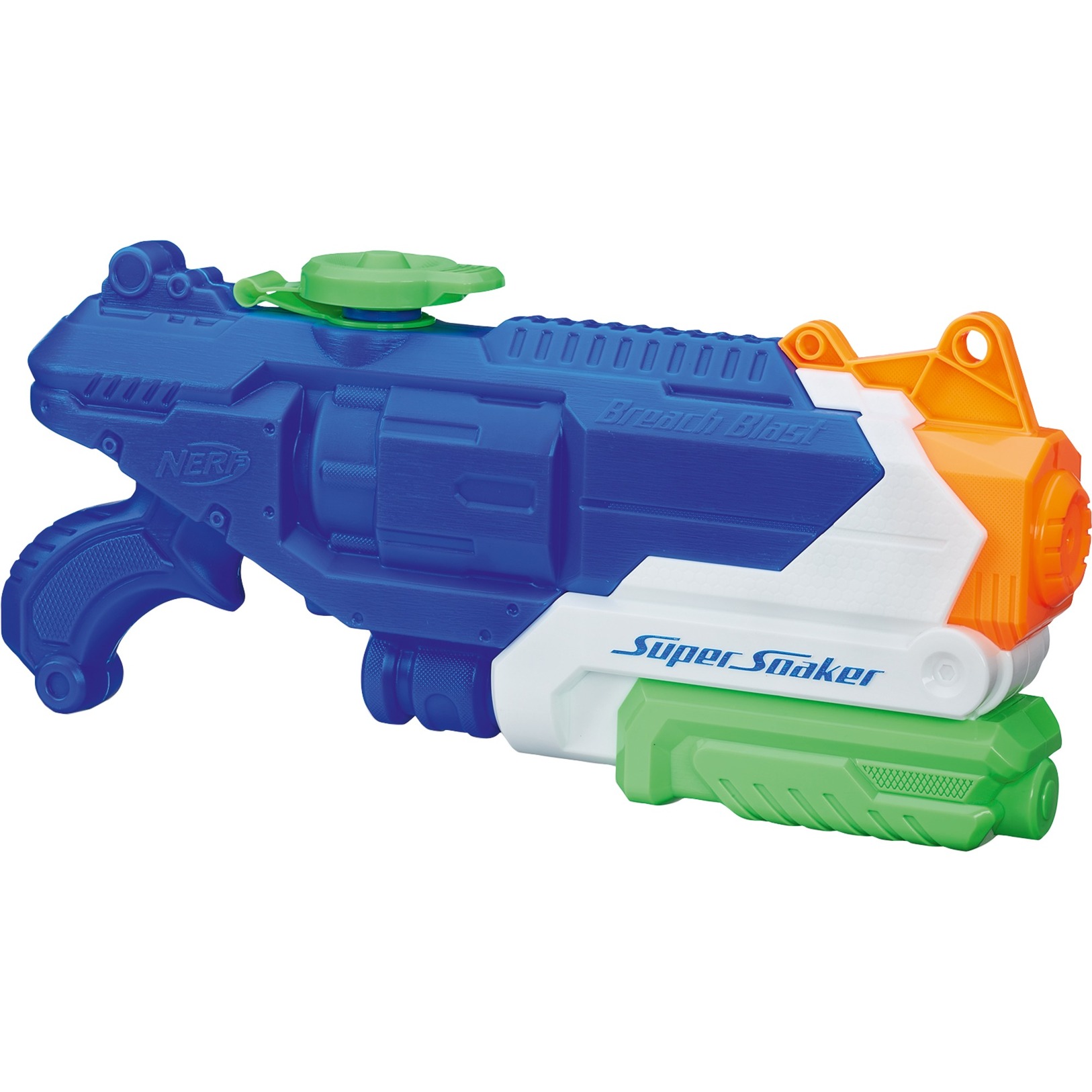 Super Soaker Beach Blast 12l Pistolet à Eau Nerf Gun 12 L Pistolet à Eau Intégré 115 M Bleu Vert Orange Blanc 6 Années