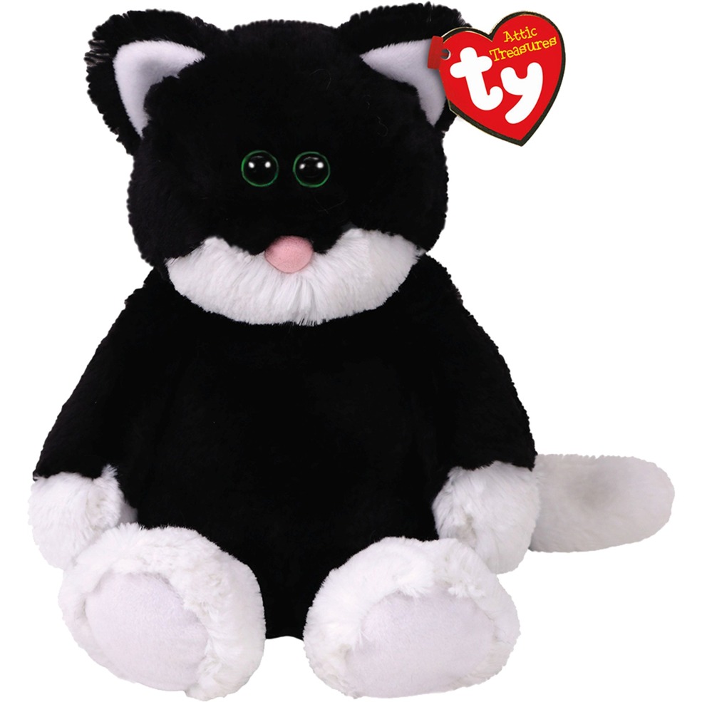 Bessie Jouet Chat Noir Blanc Peluche Noirblanc Jouet Chat Noir Blanc Chat Garçonfille 1 Pièces